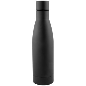 EgotierPro 50545 - 500 ml Double-Walled Stainless Steel Bottle MILKSHAKE Black