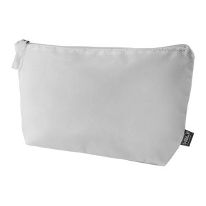 EgotierPro 50620 - 100% RPET 300D Material Toilet Bag SHED White