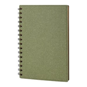 EgotierPro 50675 - Recycled Cardboard Notebook, 60 Lined Sheets CASEN Green