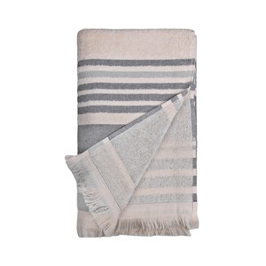 EgotierPro 52001 - 100% Cotton Yarn Dyed Foutah Towel MAHALO Blue