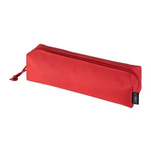 EgotierPro 52069 - 600D RPET Polyester Pencil Case with Sporty Cord MARIE Red