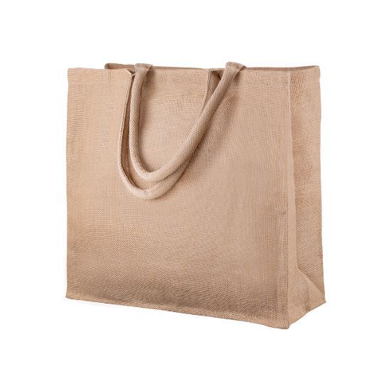 EgotierPro 52508 - Jute Bag with Cotton Webbing Handles AMAY