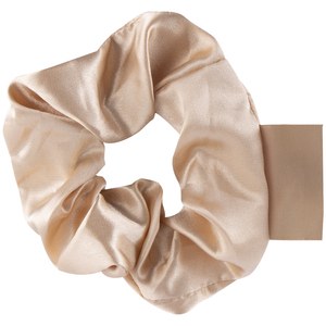 EgotierPro 52530 - Satin Scrunchie with Textile Label COMBIN Unique