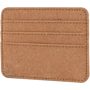 EgotierPro 53017 - Recycled Leather Three-Pocket Card Holder