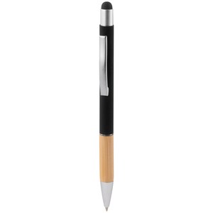 EgotierPro 53564 - Recycled Aluminum & Bamboo Pen with Pointer ANDIKA Black