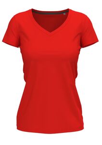 Stedman STE9710 - V-neck T-shirt for women Stedman - CLAIRE Scarlet Red