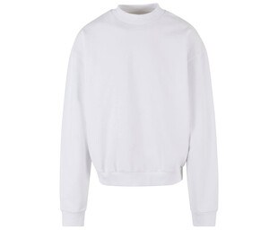 BUILD YOUR BRAND BY205 - ULTRA HEAVY COTTON CREWNECK White
