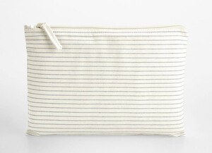 WESTFORD MILL WM253 - STRIPED ORGANIC COTTON ACCESSORY POUCH