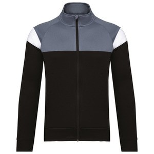 PROACT PA391 - Kids zipped tracksuit jacket Black / Sporty Grey