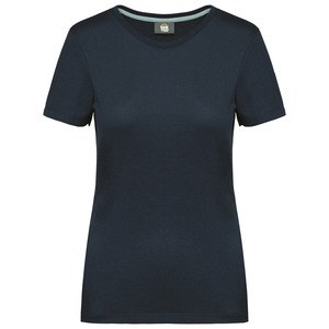 WK. Designed To Work WK307 - Ladies antibacterial short sleeved t-shirt Navy