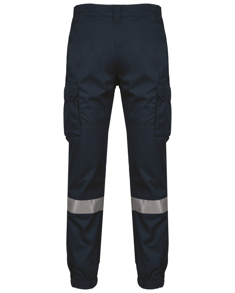 WK. Designed To Work WK712 - Unisex trousers with elasticated bottom leg and reflective band