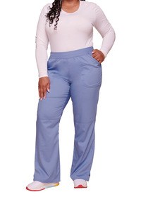Cherokee CHWWE110 - Ladies’ mid-rise pull-on cargo trousers Ciel Blue
