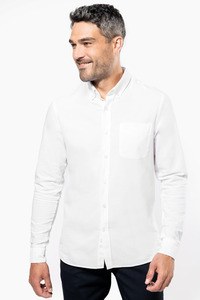 Kariban K516 - MENS LONG SLEEVE WASHED OXFORD SHIRT