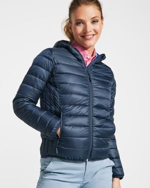 Roly RA5091 - NORWAY WOMAN  Womens feather touch quilted jacket with fitted hood