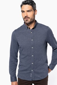 Kariban K507 - Long-sleevedJacquard knit shirt