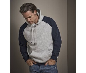 Tee Jays TJ5432 - Hooded sweatshirt with contrasting sleeves