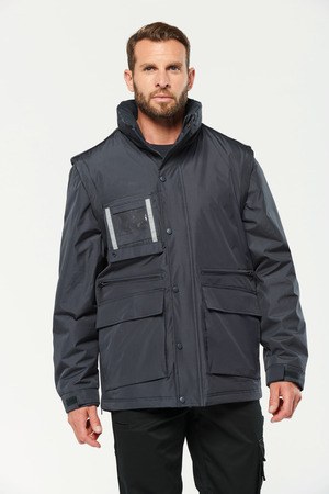 WK. Designed To Work WK6106 - Detachable-sleeved workwear parka