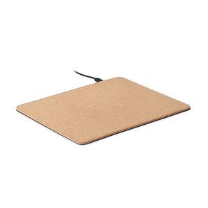 GiftRetail MO6476 - WIRELESS MATTY Cork mouse pad charger 15W