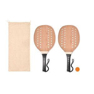 GiftRetail MO6846 - PALAS Rosewood beach tennis set