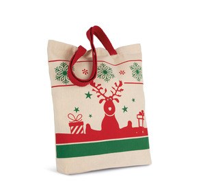 Kimood KI0733 - Shopping bag with Christmas patterns