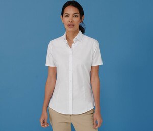 HENBURY HY518R - LADIES’ MODERN S/S OXFORD SHIRT – REGULAR FIT