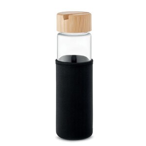 GiftRetail MO2106 - TINAROO Glass bottle bamboo lid 600ml