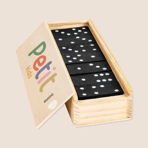 EgotierPro 39029 - 28-Piece Dominoes Set in Wooden Box DOMINO