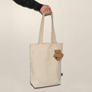 EgotierPro 52044 - Fairtrade Cotton Bag with Long Handles CLIFF