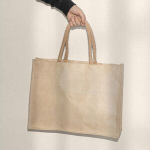 EgotierPro 52559 - Juco Beach/Shopping Bag with Cotton Handles OBER