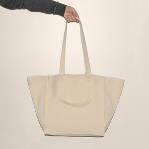 EgotierPro 53004 - Canvas Beach Bag with Dual Handles & Drawstring BAY