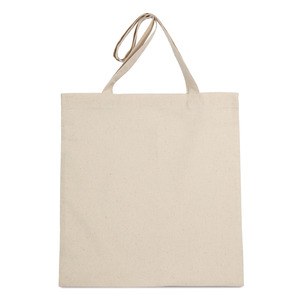 Kimood KI6201 - K-loop organic cotton flat tote bag